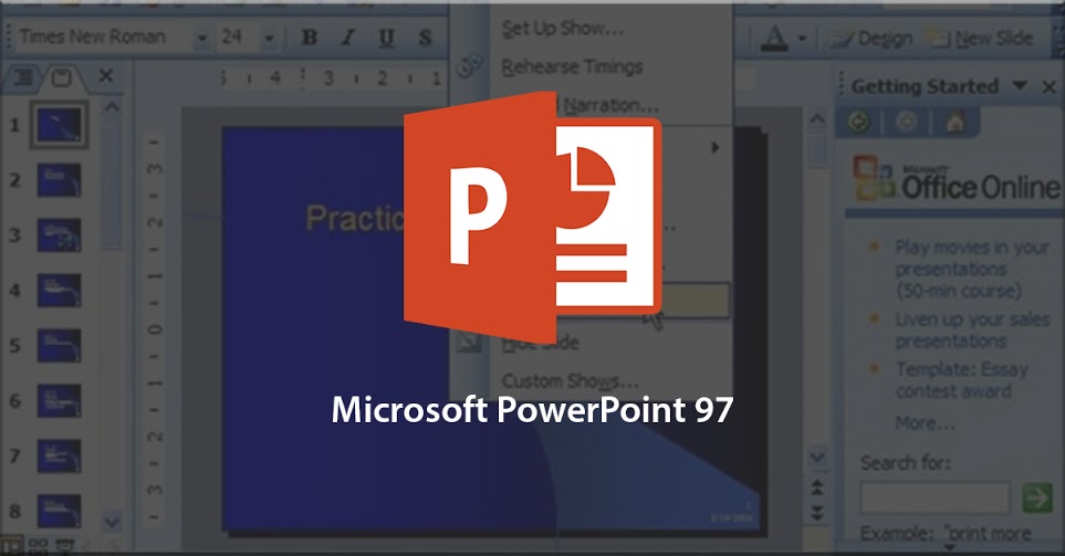 how to open microsoft powerpoint 97 2003 presentation